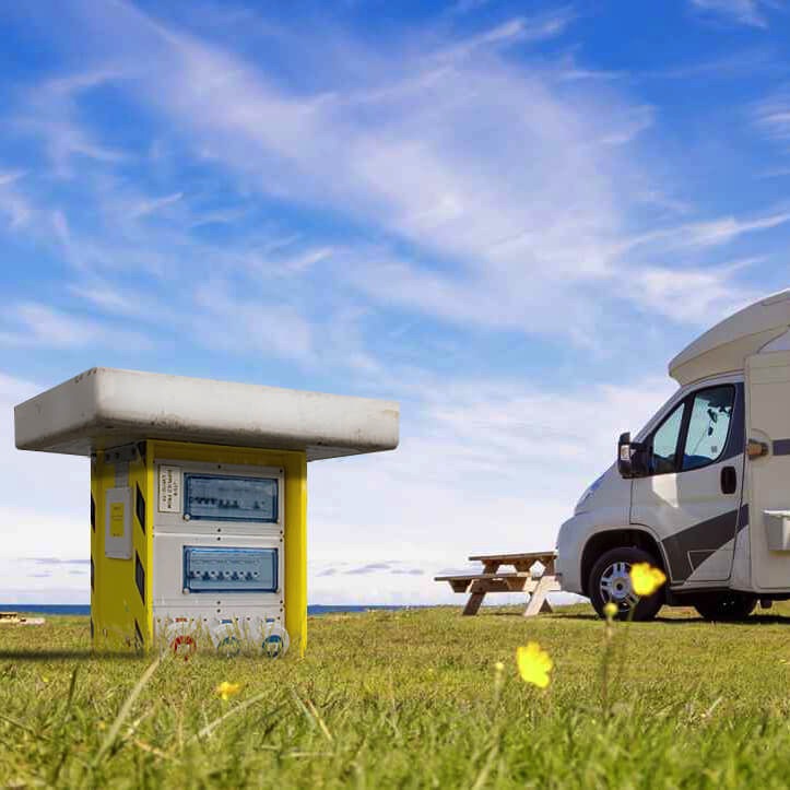 Pop Up Unit at a camping site